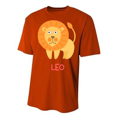 Leo Lion Zodiac sign Cute Performance Sprint T-Shirt