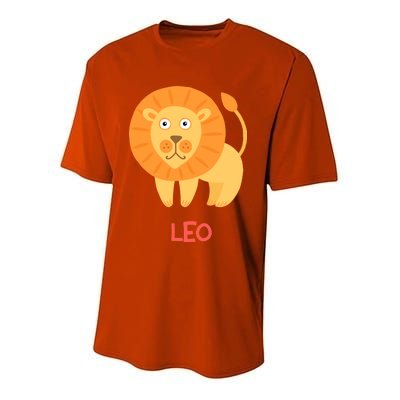 Leo Lion Zodiac sign Cute Youth Performance Sprint T-Shirt