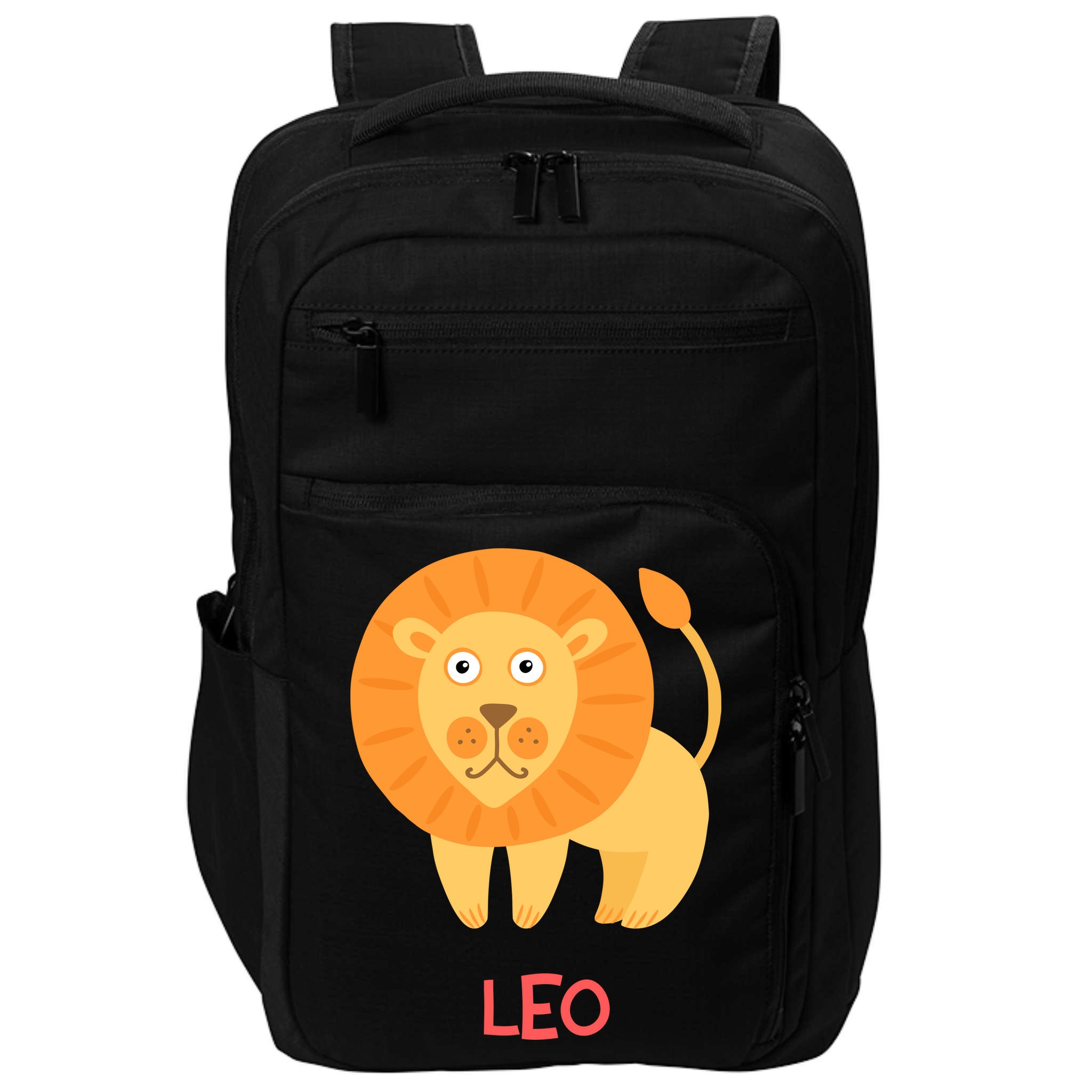 Leo Lion Zodiac sign Cute Impact Tech Backpack