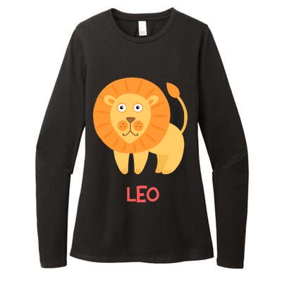 Leo Lion Zodiac sign Cute Womens CVC Long Sleeve Shirt