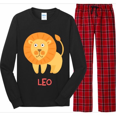 Leo Lion Zodiac sign Cute Long Sleeve Pajama Set