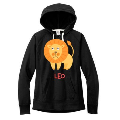 Leo Lion Zodiac sign Cute Women's Fleece Hoodie