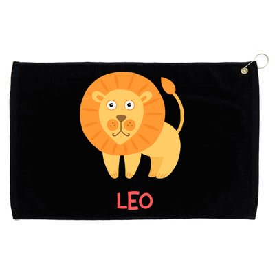 Leo Lion Zodiac sign Cute Grommeted Golf Towel