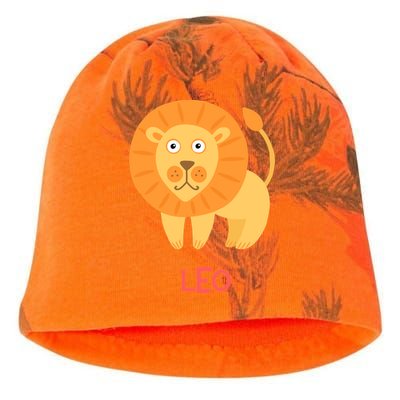 Leo Lion Zodiac sign Cute Kati - Camo Knit Beanie