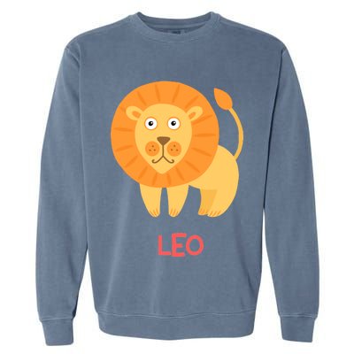 Leo Lion Zodiac sign Cute Garment-Dyed Sweatshirt