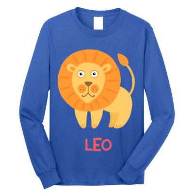 Leo Lion Zodiac sign Cute Long Sleeve Shirt