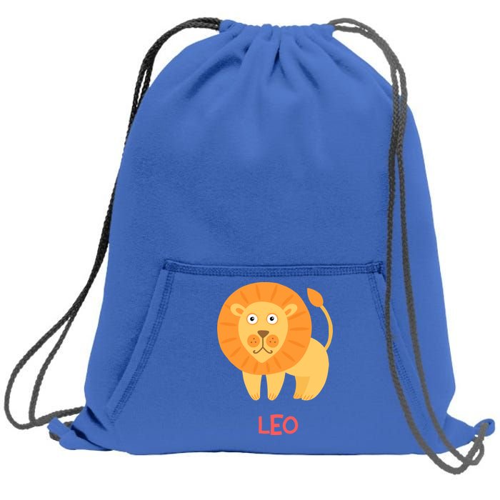 Leo Lion Zodiac sign Cute Sweatshirt Cinch Pack Bag