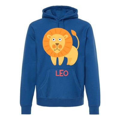 Leo Lion Zodiac sign Cute Premium Hoodie