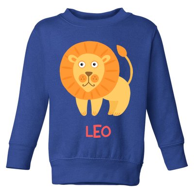 Leo Lion Zodiac sign Cute Toddler Sweatshirt