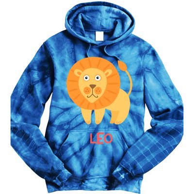 Leo Lion Zodiac sign Cute Tie Dye Hoodie