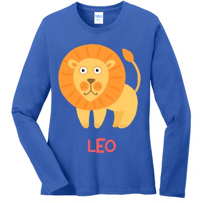 Leo Lion Zodiac sign Cute Ladies Long Sleeve Shirt