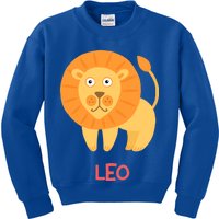 Leo Lion Zodiac sign Cute Kids Sweatshirt