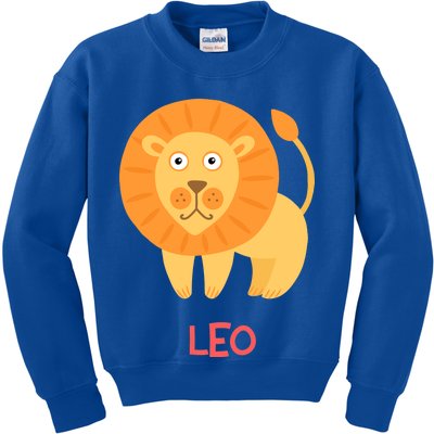 Leo Lion Zodiac sign Cute Kids Sweatshirt