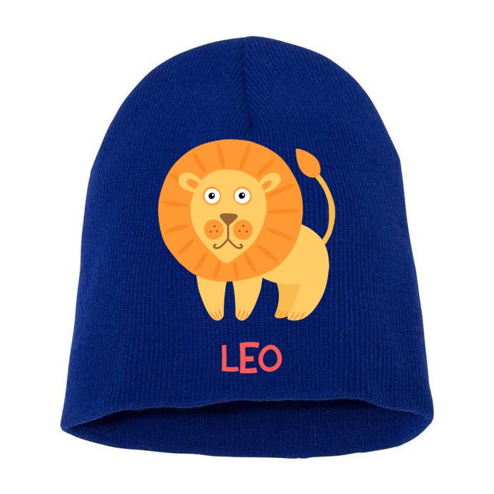 Leo Lion Zodiac sign Cute Short Acrylic Beanie