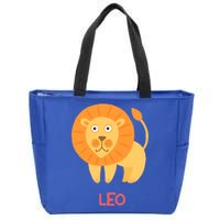 Leo Lion Zodiac sign Cute Zip Tote Bag