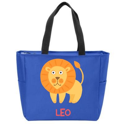 Leo Lion Zodiac sign Cute Zip Tote Bag