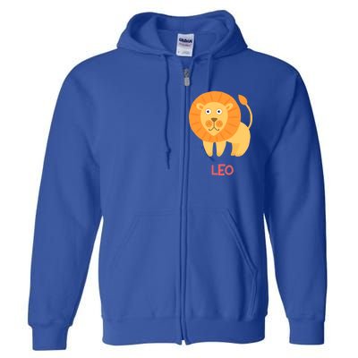 Leo Lion Zodiac sign Cute Full Zip Hoodie