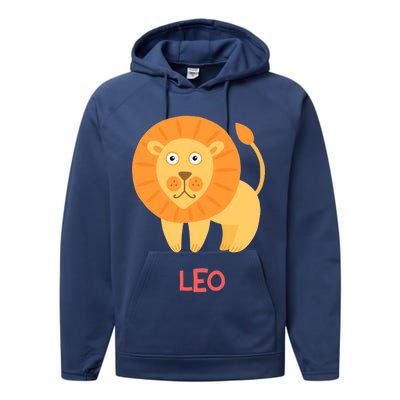 Leo Lion Zodiac sign Cute Performance Fleece Hoodie