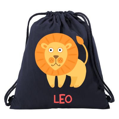 Leo Lion Zodiac sign Cute Drawstring Bag