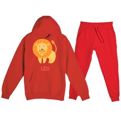 Leo Lion Zodiac sign Cute Premium Hooded Sweatsuit Set