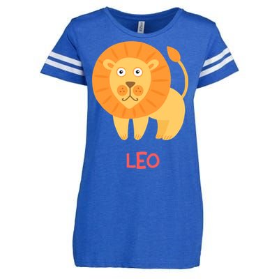 Leo Lion Zodiac sign Cute Enza Ladies Jersey Football T-Shirt