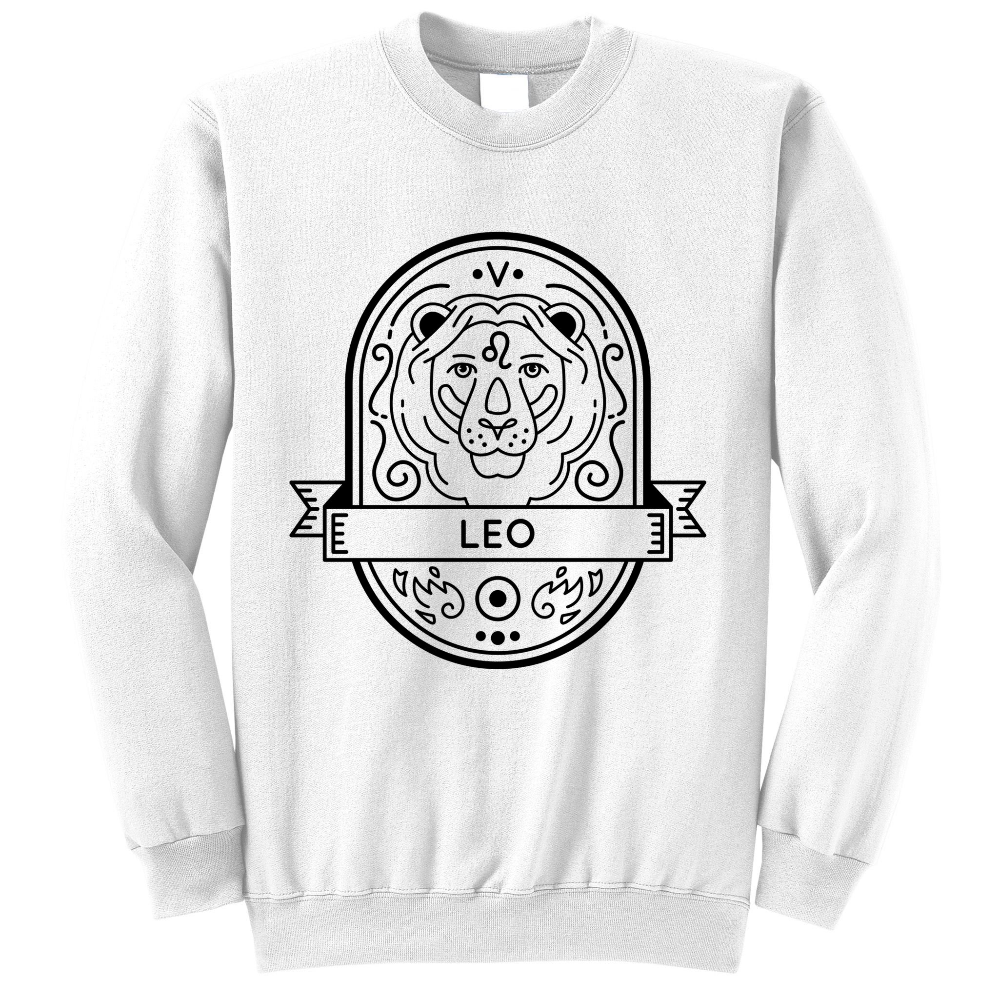 Leo Zodiac Symbol Design Sweatshirt