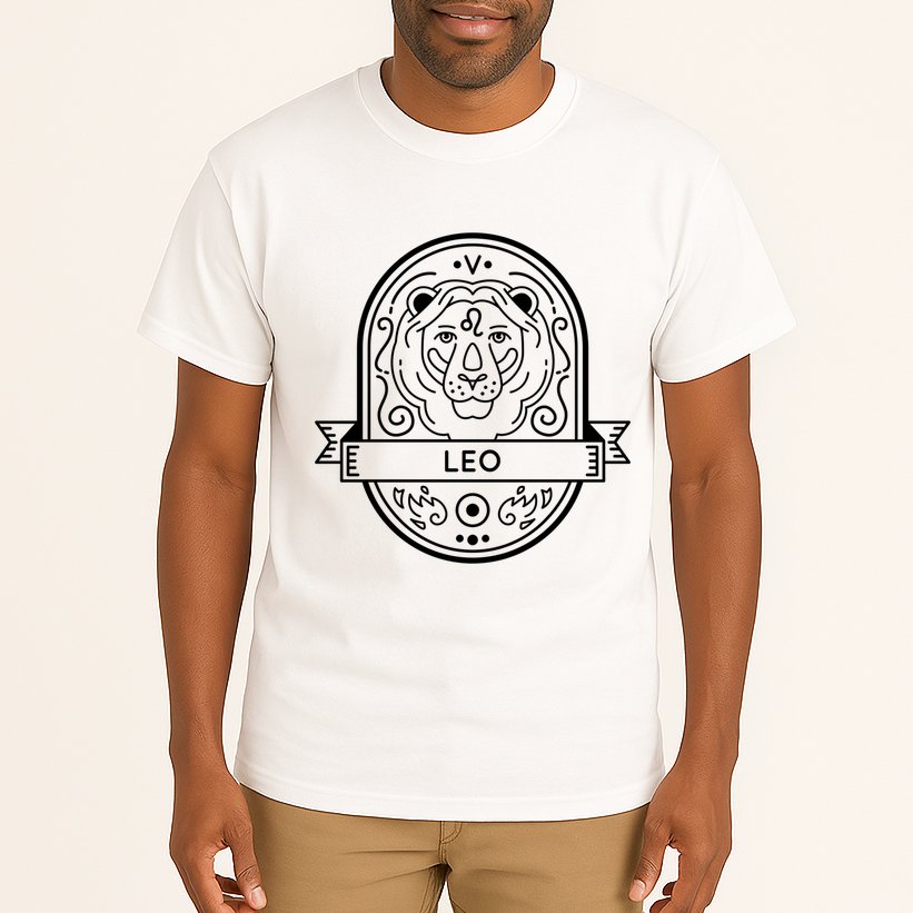 Leo Zodiac Symbol Design Tall T-Shirt