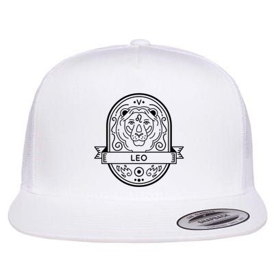 Leo Zodiac Symbol Design Flatbill Hat
