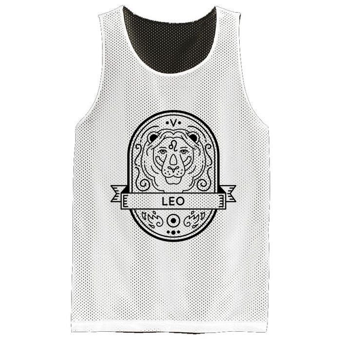 Leo Zodiac Symbol Design Mesh Reversible Basketball Jersey Tank