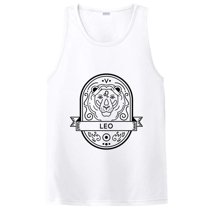 Leo Zodiac Symbol Design PosiCharge Competitor Tank