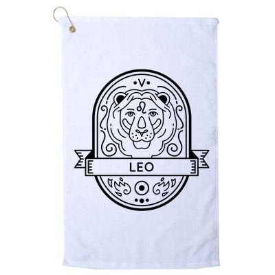 Leo Zodiac Symbol Design Golf Towel