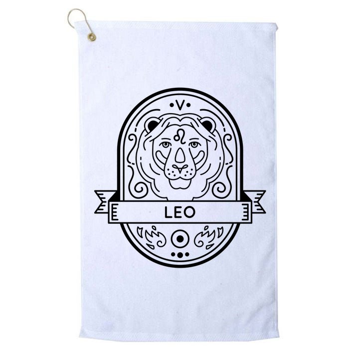 Leo Zodiac Symbol Design Golf Towel