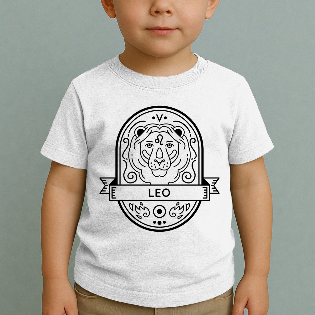 Leo Zodiac Symbol Design Toddler T-Shirt