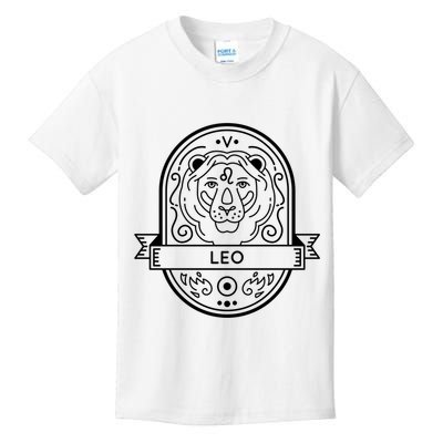 Leo Zodiac Symbol Design Kids T-Shirt