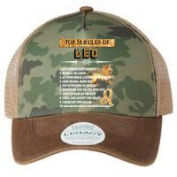 Leo Zodiac Top 10 Rules Of Leo Legacy Tie Dye Trucker Hat