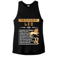 Leo Zodiac Top 10 Rules Of Leo Ladies PosiCharge Tri-Blend Wicking Tank