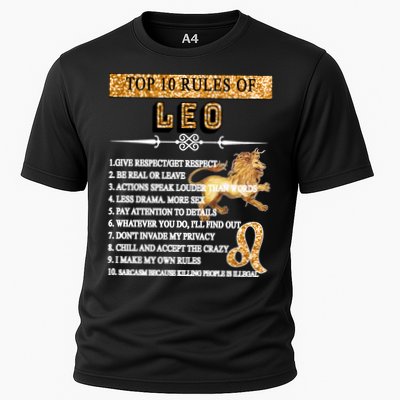 Leo Zodiac Top 10 Rules Of Leo Performance Shirt