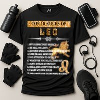 Leo Zodiac Top 10 Rules Of Leo Performance Shirt