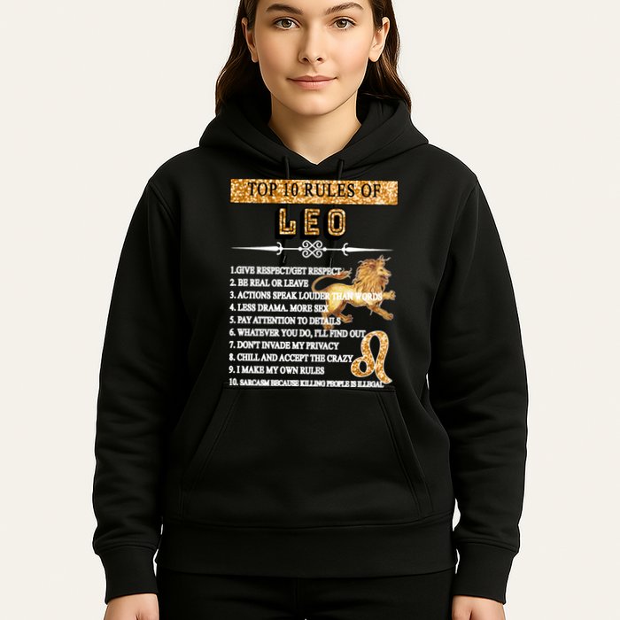 Leo Zodiac Top 10 Rules Of Leo Hoodie