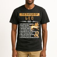 Leo Zodiac Top 10 Rules Of Leo Tall T-Shirt