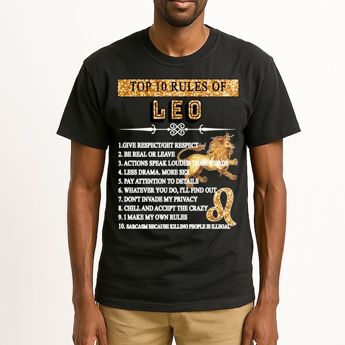 Leo Zodiac Top 10 Rules Of Leo Tall T-Shirt