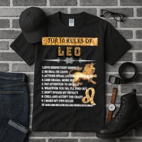 Leo Zodiac Top 10 Rules Of Leo Tall T-Shirt