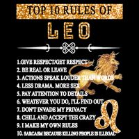 Leo Zodiac Top 10 Rules Of Leo 7-Panel Snapback Hat
