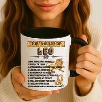 Leo Zodiac Top 10 Rules Of Leo Mug