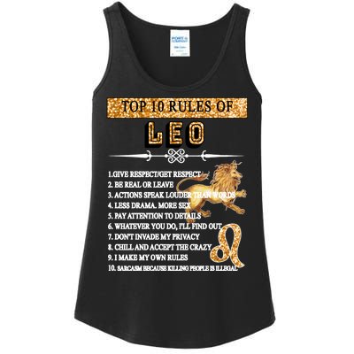 Leo Zodiac Top 10 Rules Of Leo Ladies Essential Tank