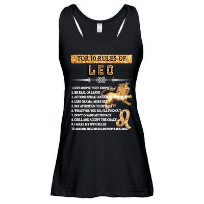 Leo Zodiac Top 10 Rules Of Leo Ladies Essential Flowy Tank