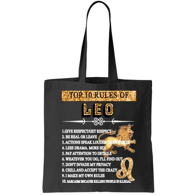Leo Zodiac Top 10 Rules Of Leo Bag