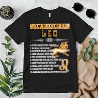 Leo Zodiac Top 10 Rules Of Leo Premium T-Shirt