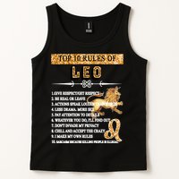 Leo Zodiac Top 10 Rules Of Leo Tank Top