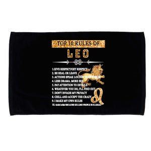 Leo Zodiac Top 10 Rules Of Leo Microfiber Hand Towel